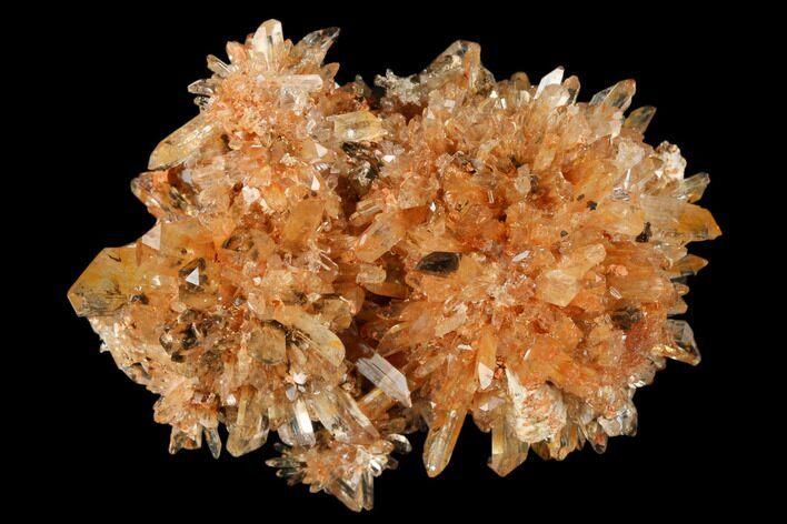 Orange Creedite Crystal Cluster - Durango, Mexico #175091